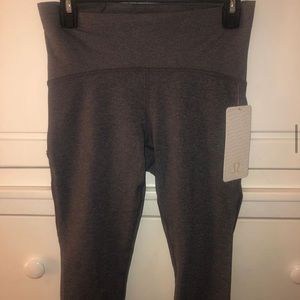 Lululemon Cropped Dark Grey Leggings